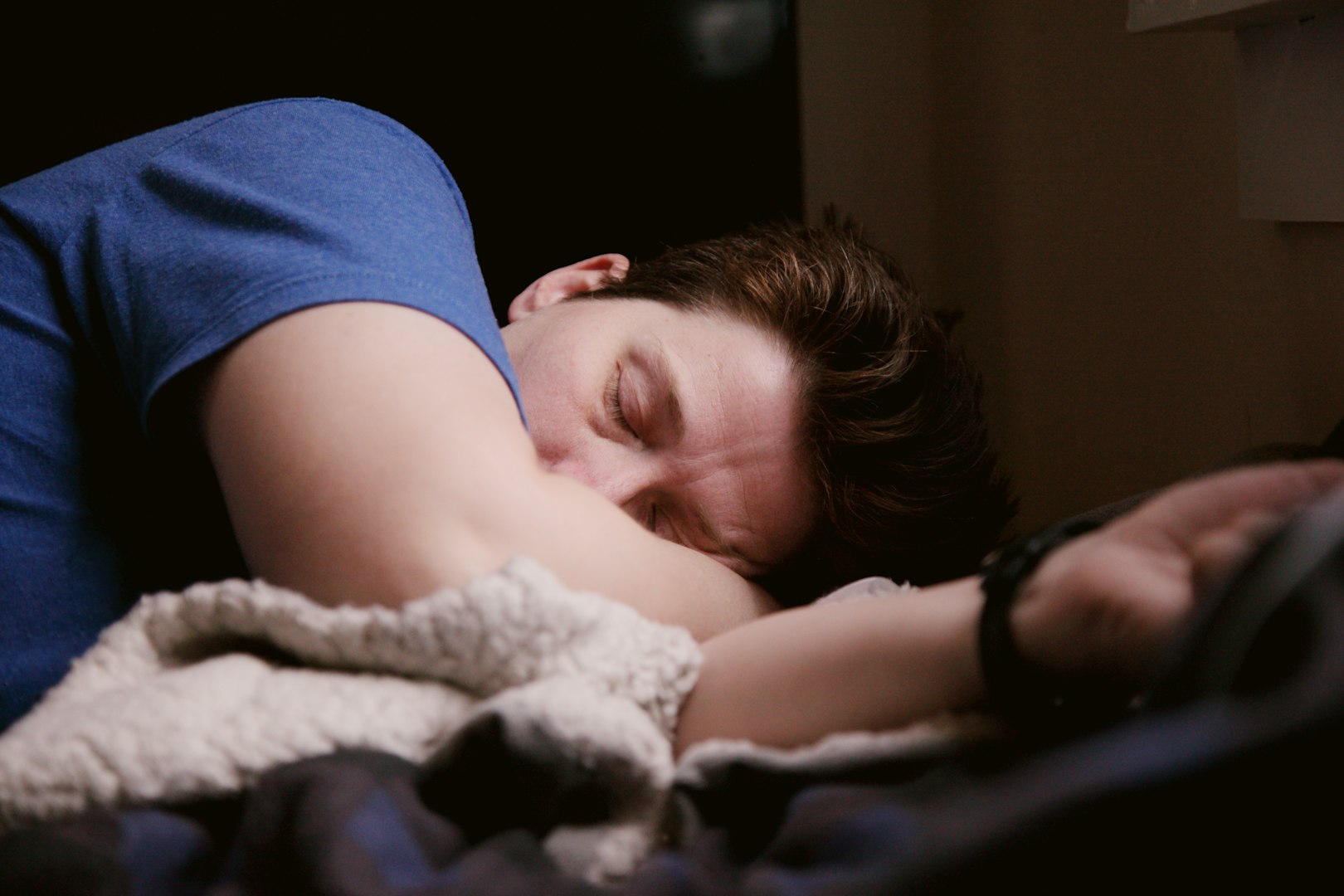 man snoring