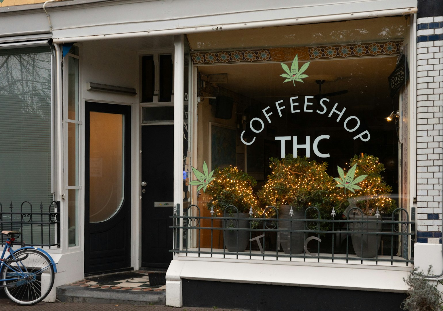 thc cafe storefront coffeeshop